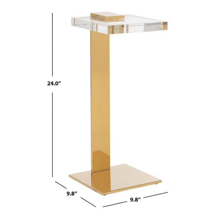 Glam Acrylic C End Table