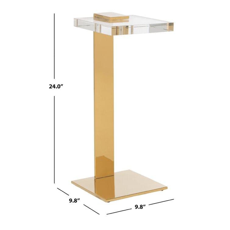 Glam Acrylic C End Table - MAIA HOMES
