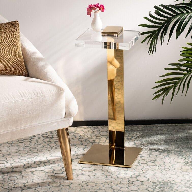 Glam Acrylic C End Table Default Title