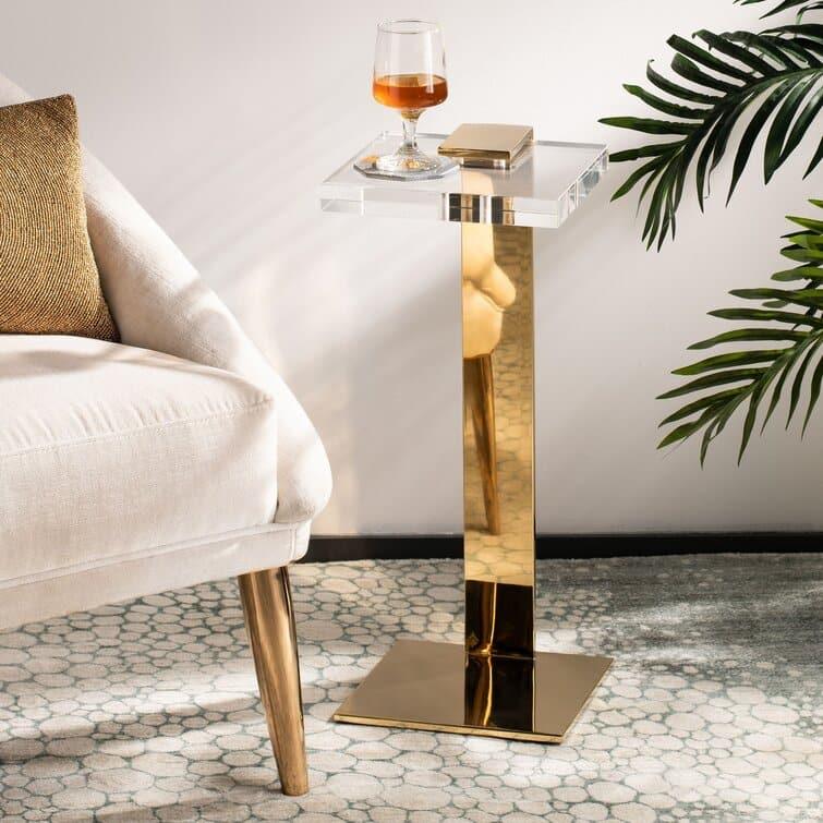 Glam Acrylic C End Table