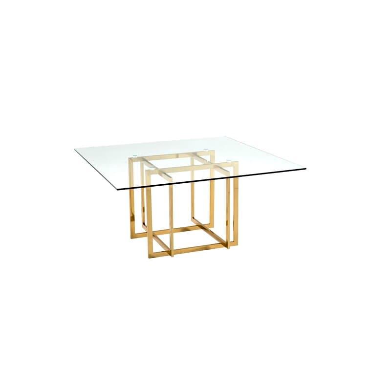 Glam Square Glass Dining Table Default Title