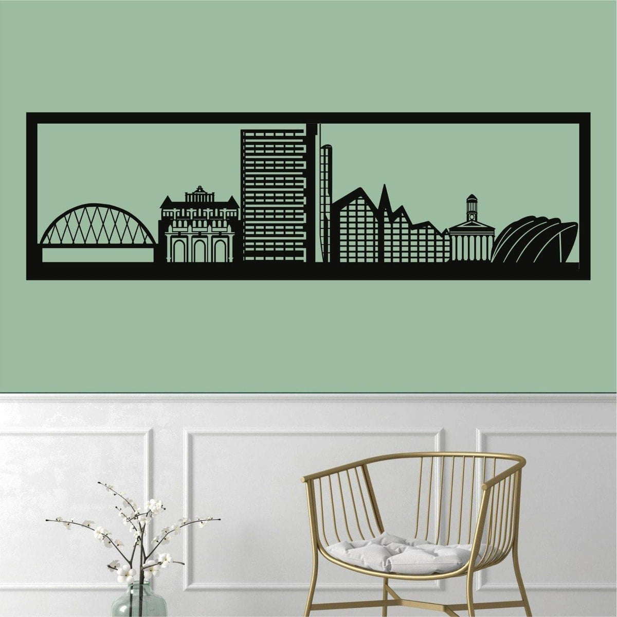 Glasgow Skyline Metal Wall Art