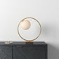 Globe Round Brass Table Lamp - MAIA HOMES
