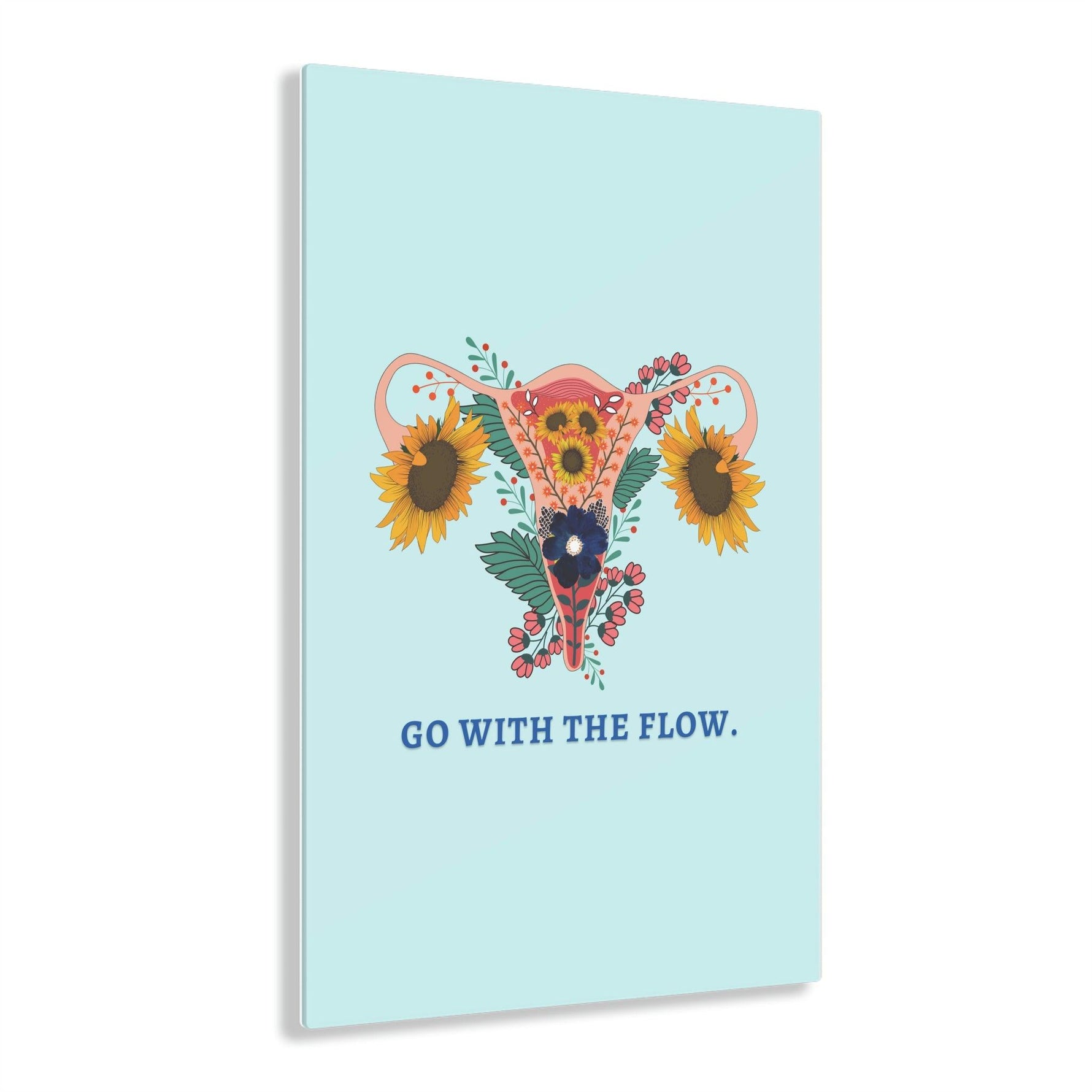 Go with the Flow Feminine Acrylic Prints 12″ x 18″ (Vertical) Glossy