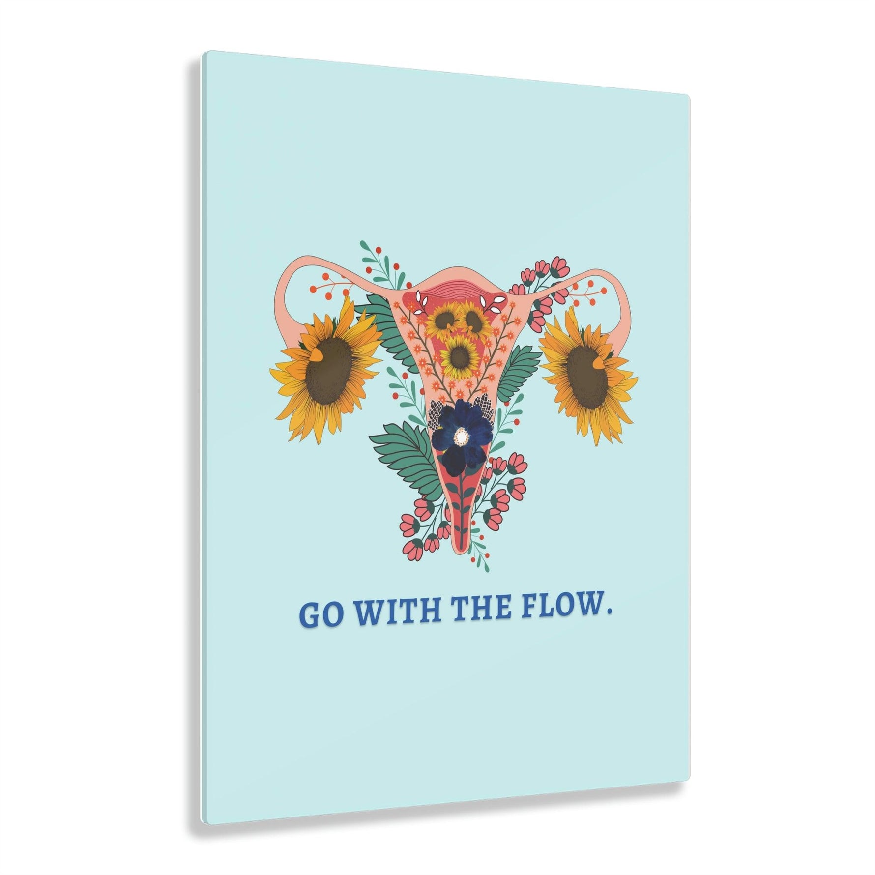 Go with the Flow Feminine Acrylic Prints 11″ x 14″ (Vertical) Glossy