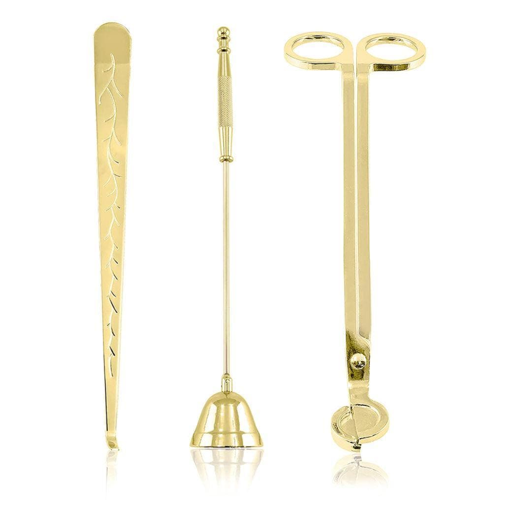 Gold Candle Wick Trimmer Set