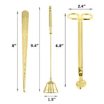 Gold Candle Wick Trimmer Set