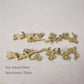 Gold Cherry Blossom Tree Branch Door Knob Handles - Set of 2