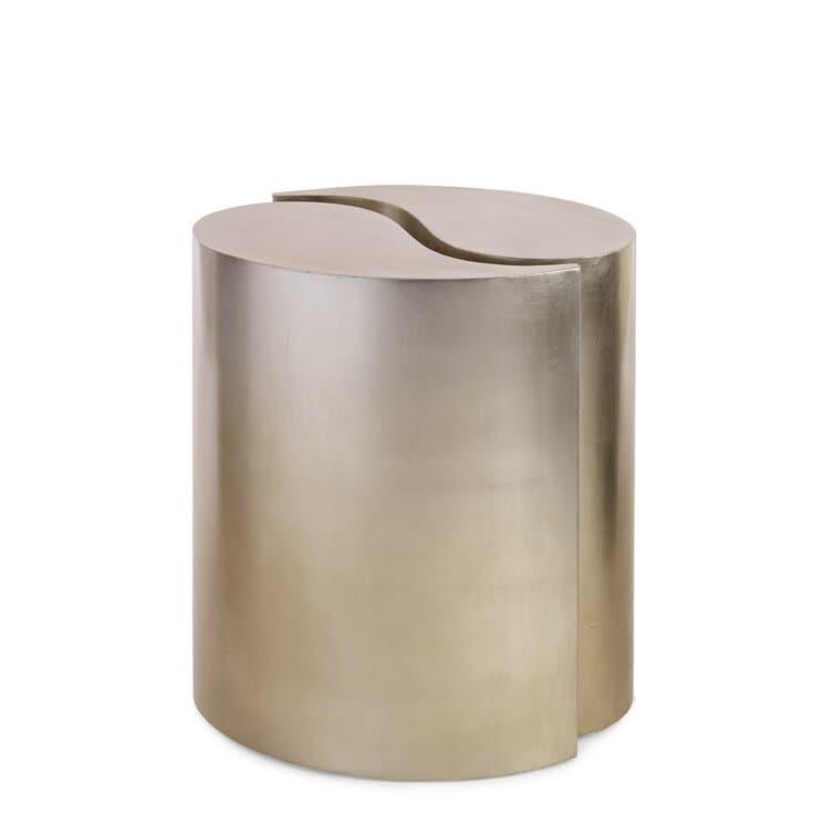 Gold Classic Quote Leaf End Table