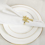 Gold Coconut Tree Napkin Rings- 6 Pcs