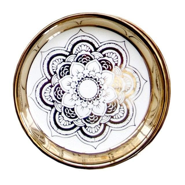 Gold Plated Ceramic Dish Style 2