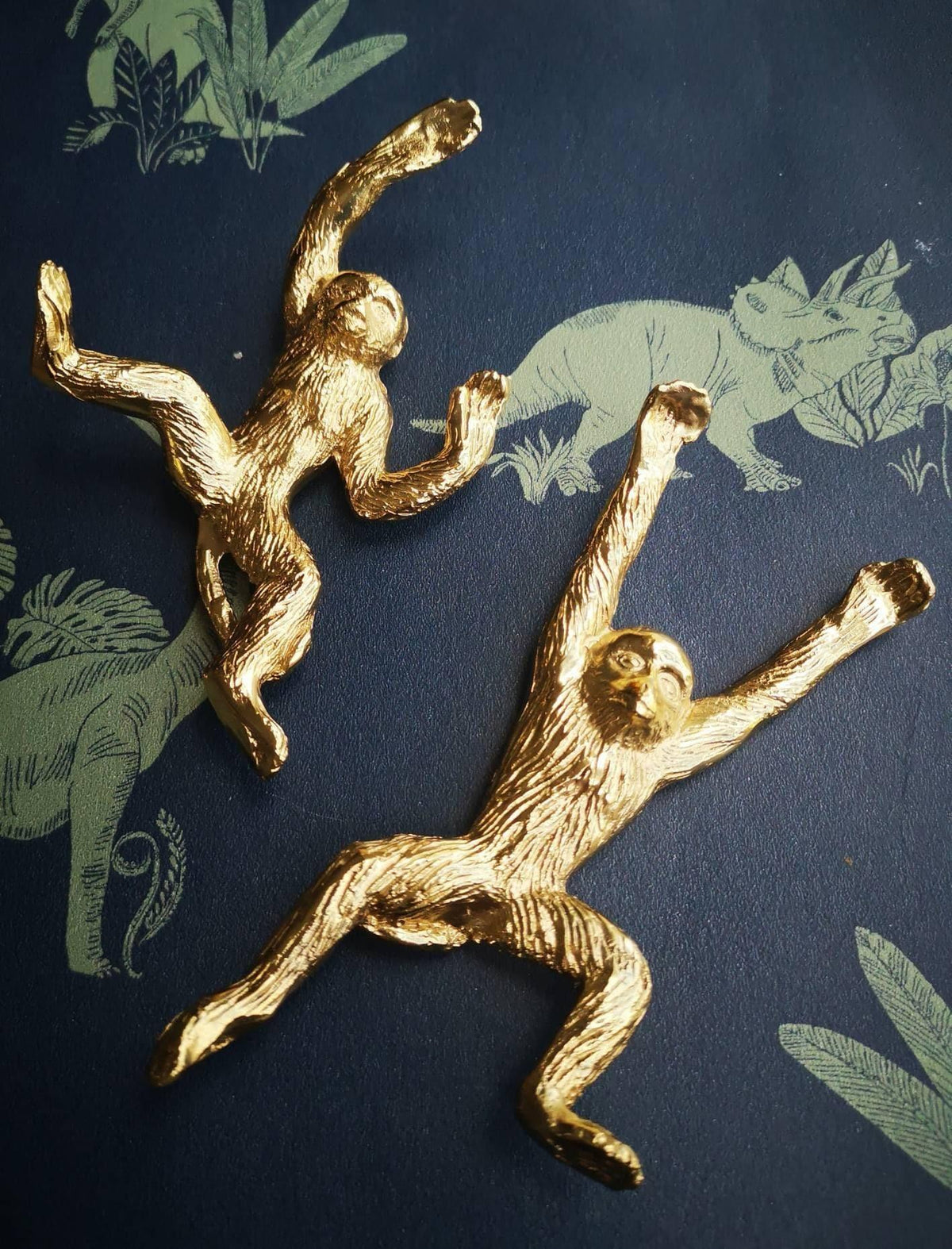 Gold Quirky Monkey Cabinet Drawer Knob