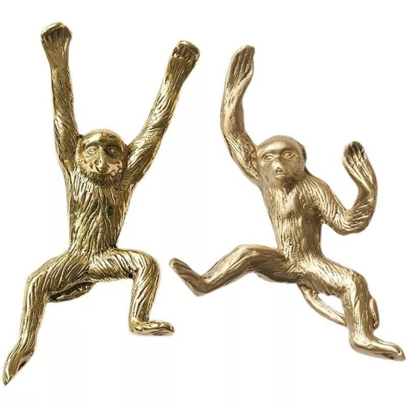 Gold Quirky Monkey Cabinet Drawer Knob