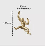 Gold Quirky Monkey Cabinet Drawer Knob