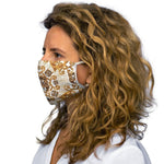 Gold Tiger Face Snug-Fit Polyester Face Mask