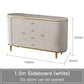 Gold Trim Pleated Cabinet - MAIA HOMES