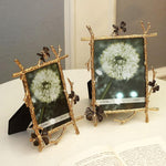 Golden Brass Butterfly Photo Frame