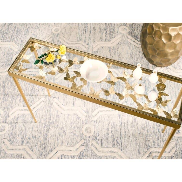 Golden Butterfly Console Table - MAIA HOMES