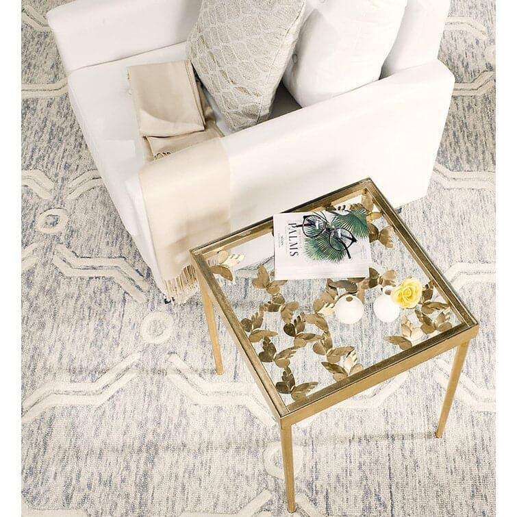 Golden Butterfly Square Side Table - MAIA HOMES