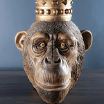 Golden Crown Monkey King Decor Statue
