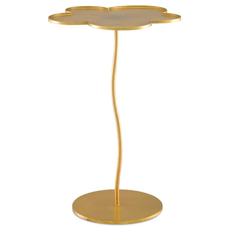 Golden Daisy Flower Shaped Tray Table Default Title