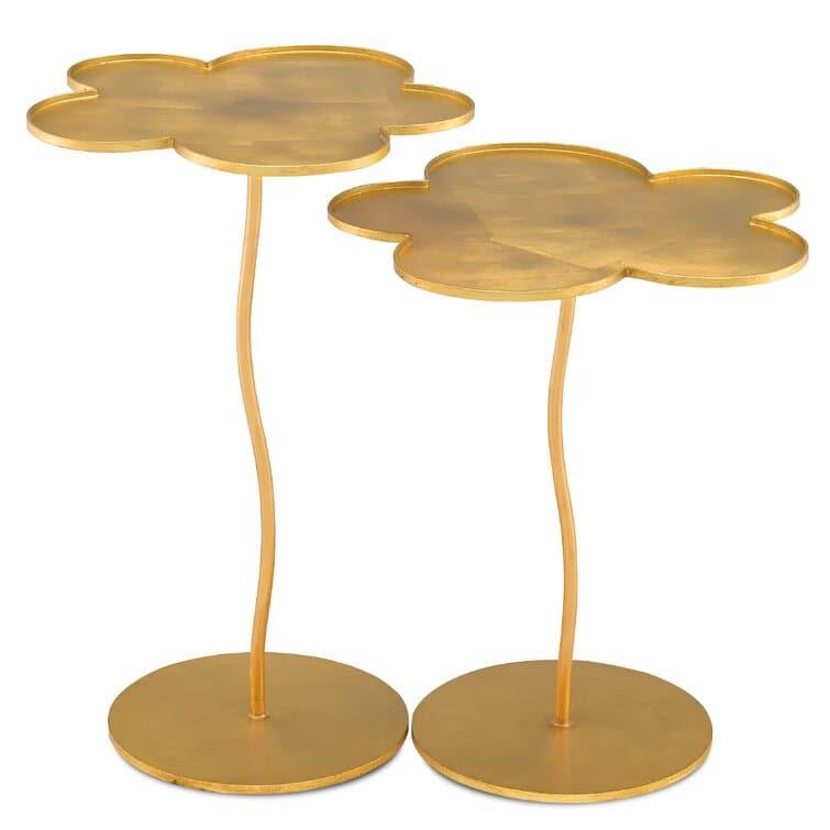 Golden Daisy Flower Shaped Tray Table