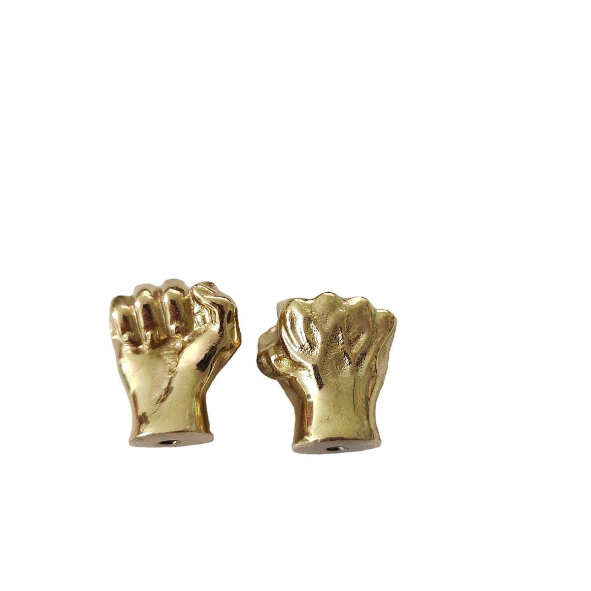 Golden Fist Cabinet Door Knobs - Set of 2