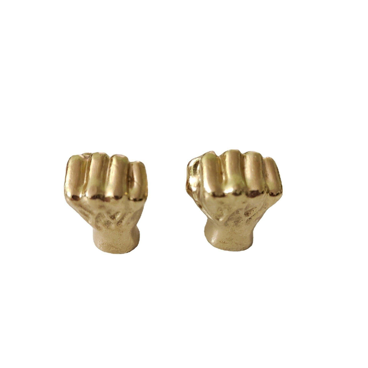 Golden Fist Cabinet Door Knobs - Set of 2