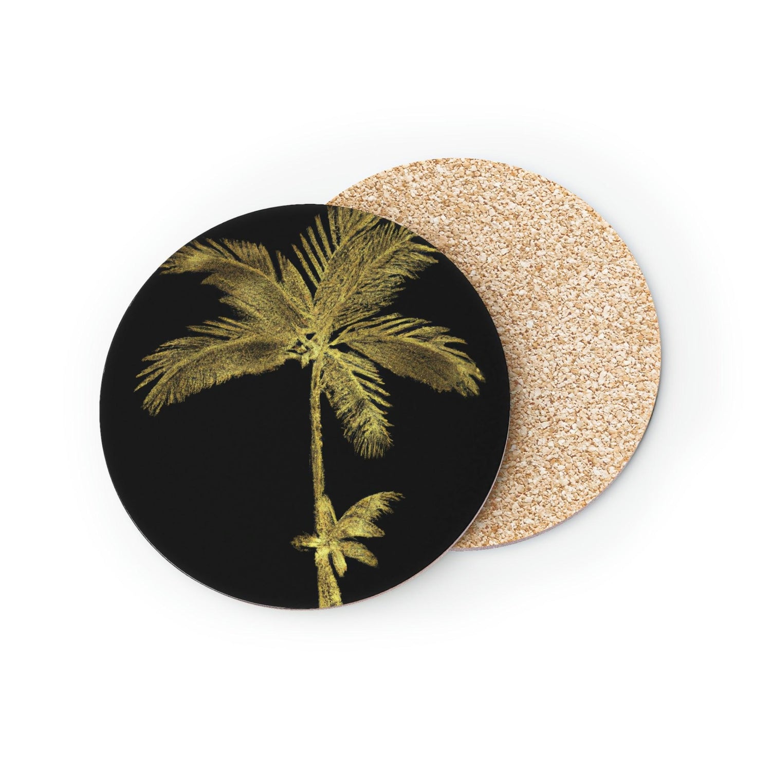 Golden Palm Tree Coasters