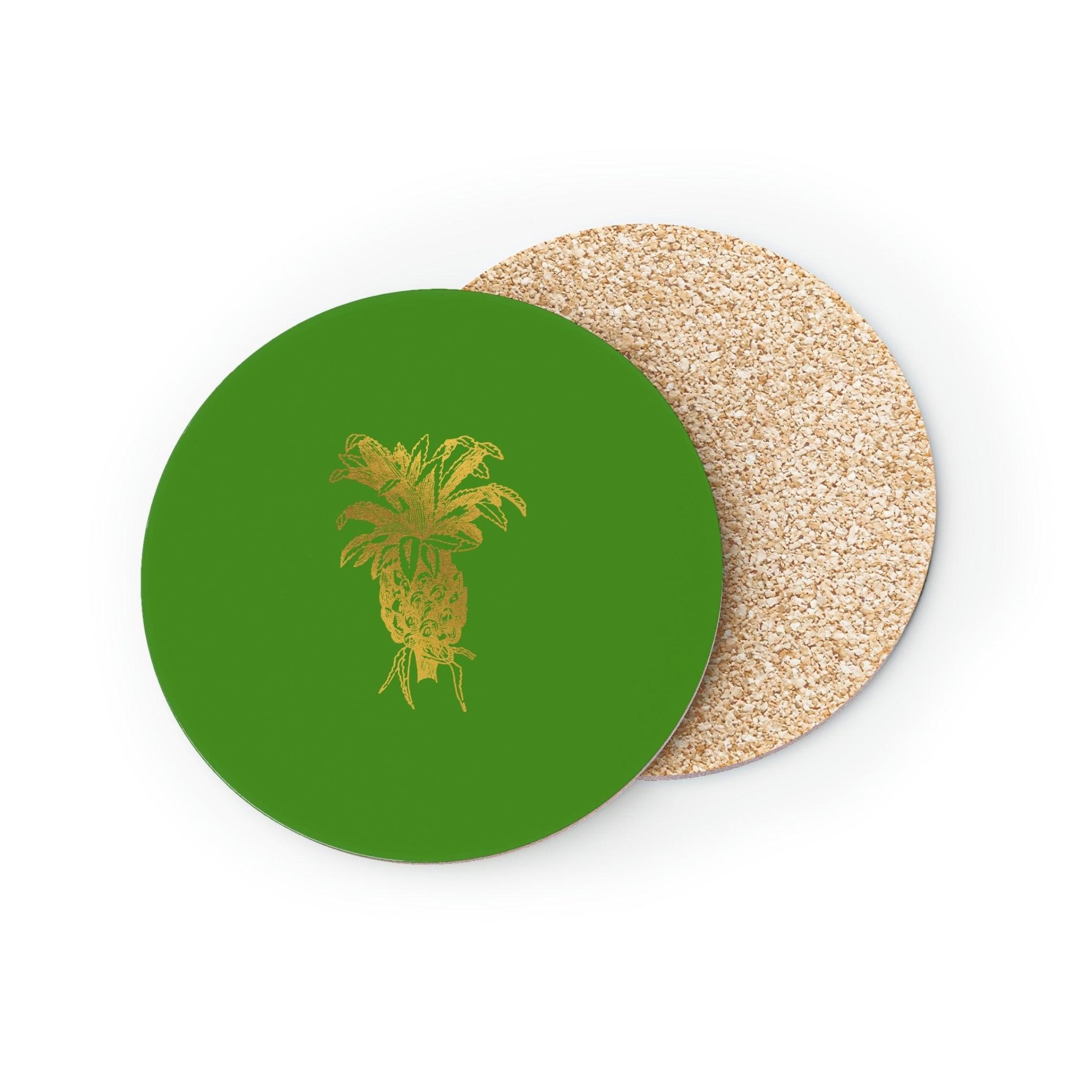 Golden Pine Apple Coasters