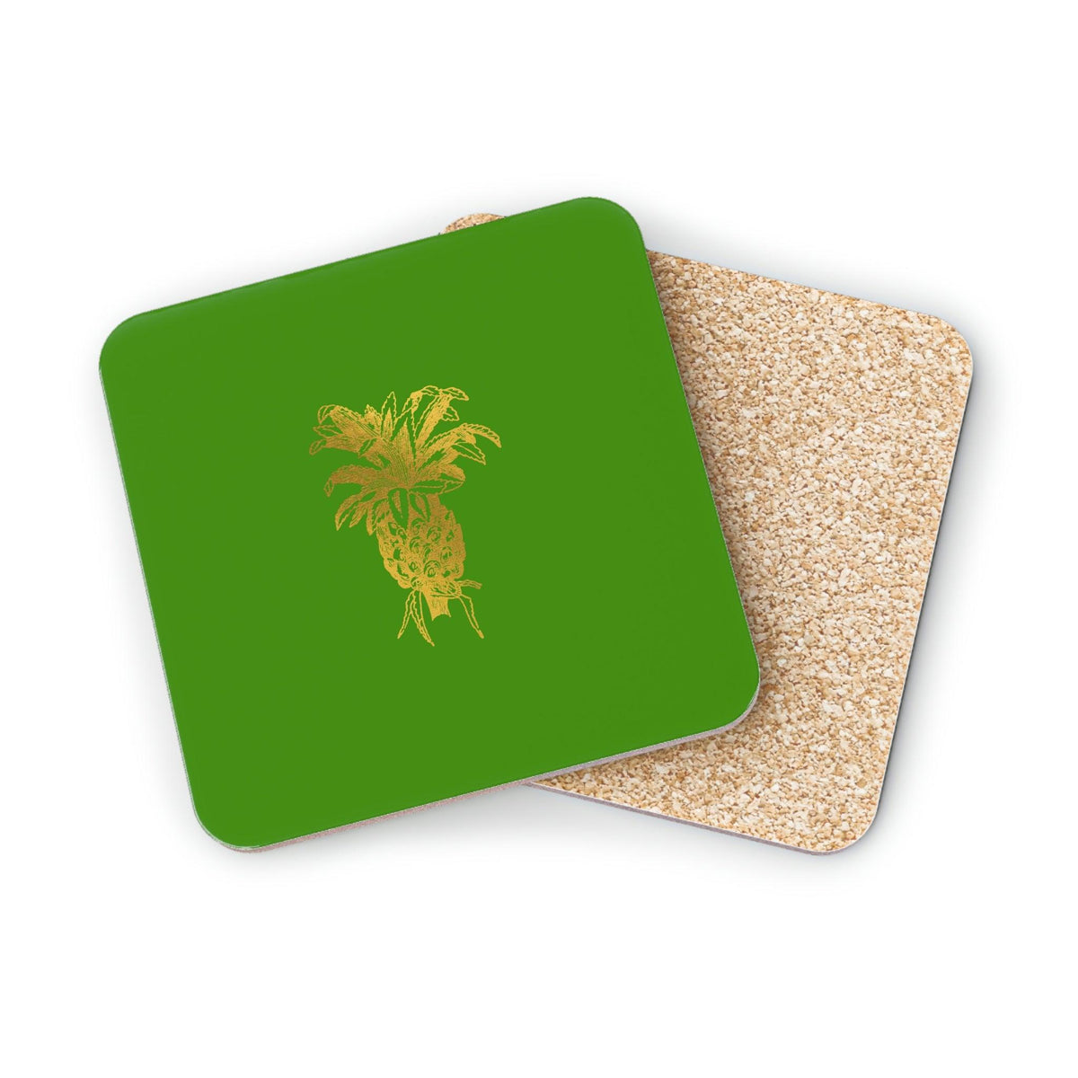 Golden Pine Apple Coasters