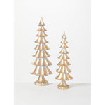 Golden Rustic Tabletop Tree Set of 2