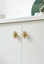 Golden Sun Ray Cabinet Door Knob