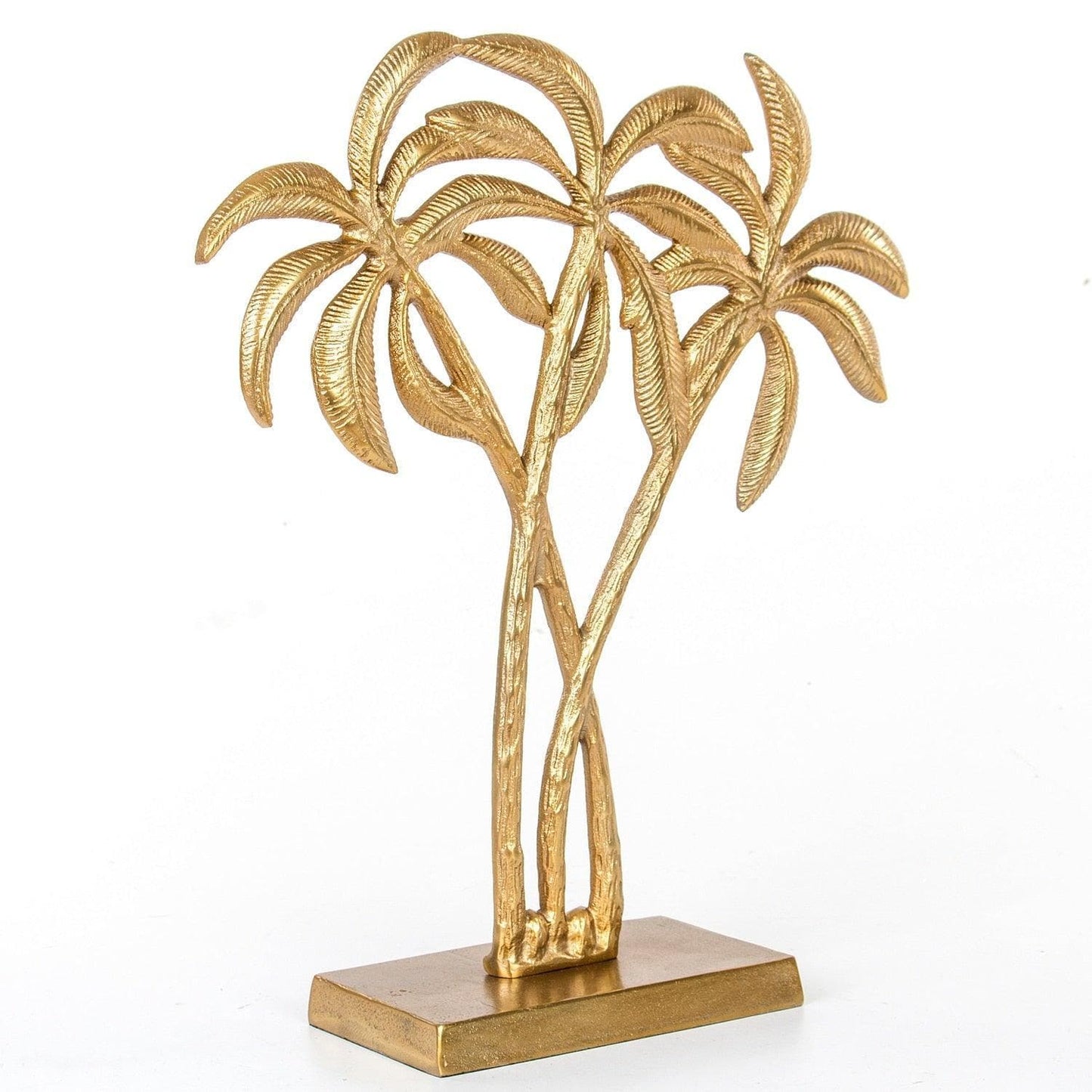 Golden Tropical Palm Trees Table Decor - MAIA HOMES