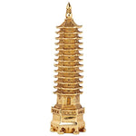 Golden Wen Chang Pagoda Tower Statue Default Title