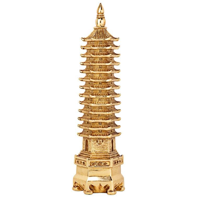 Golden Wen Chang Pagoda Tower Statue