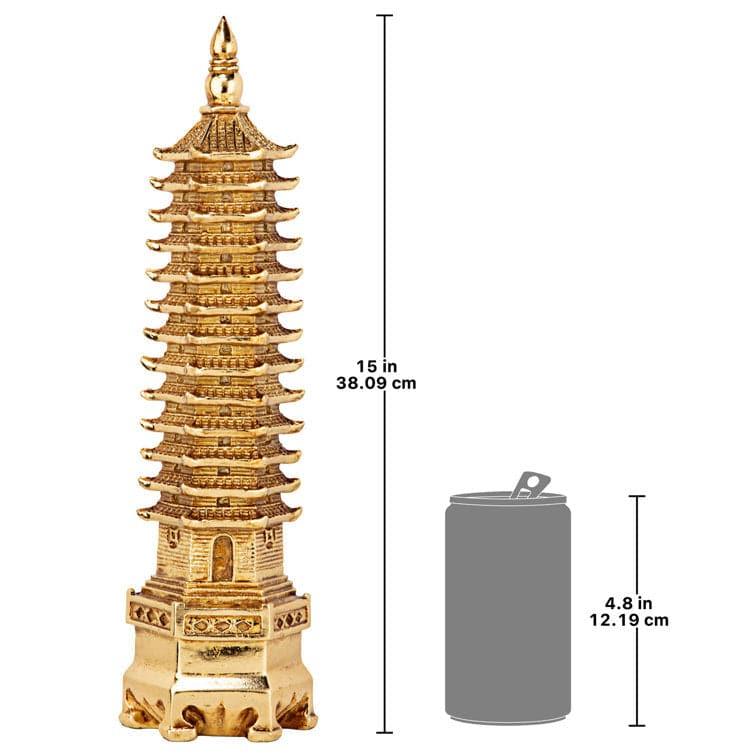 Golden Wen Chang Pagoda Tower Statue