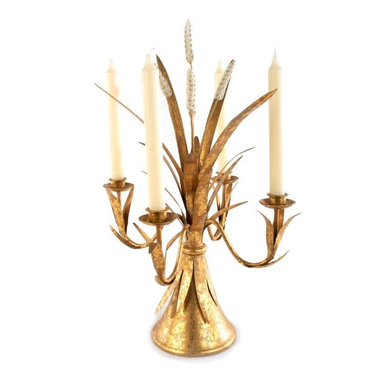 Golden Wheat Candelabra