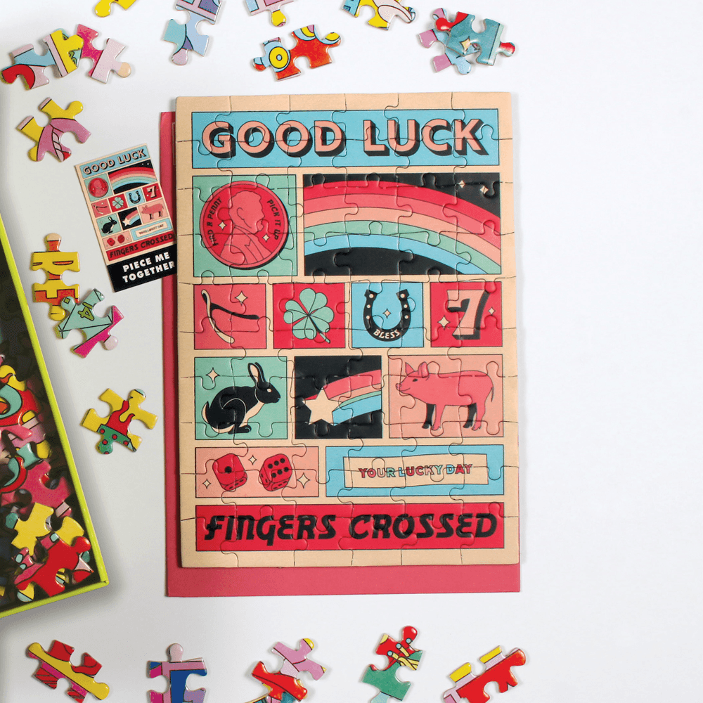 Good Luck Greeting Card Puzzle