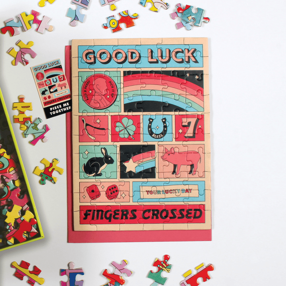 Good Luck Greeting Card Puzzle - MAIA HOMES