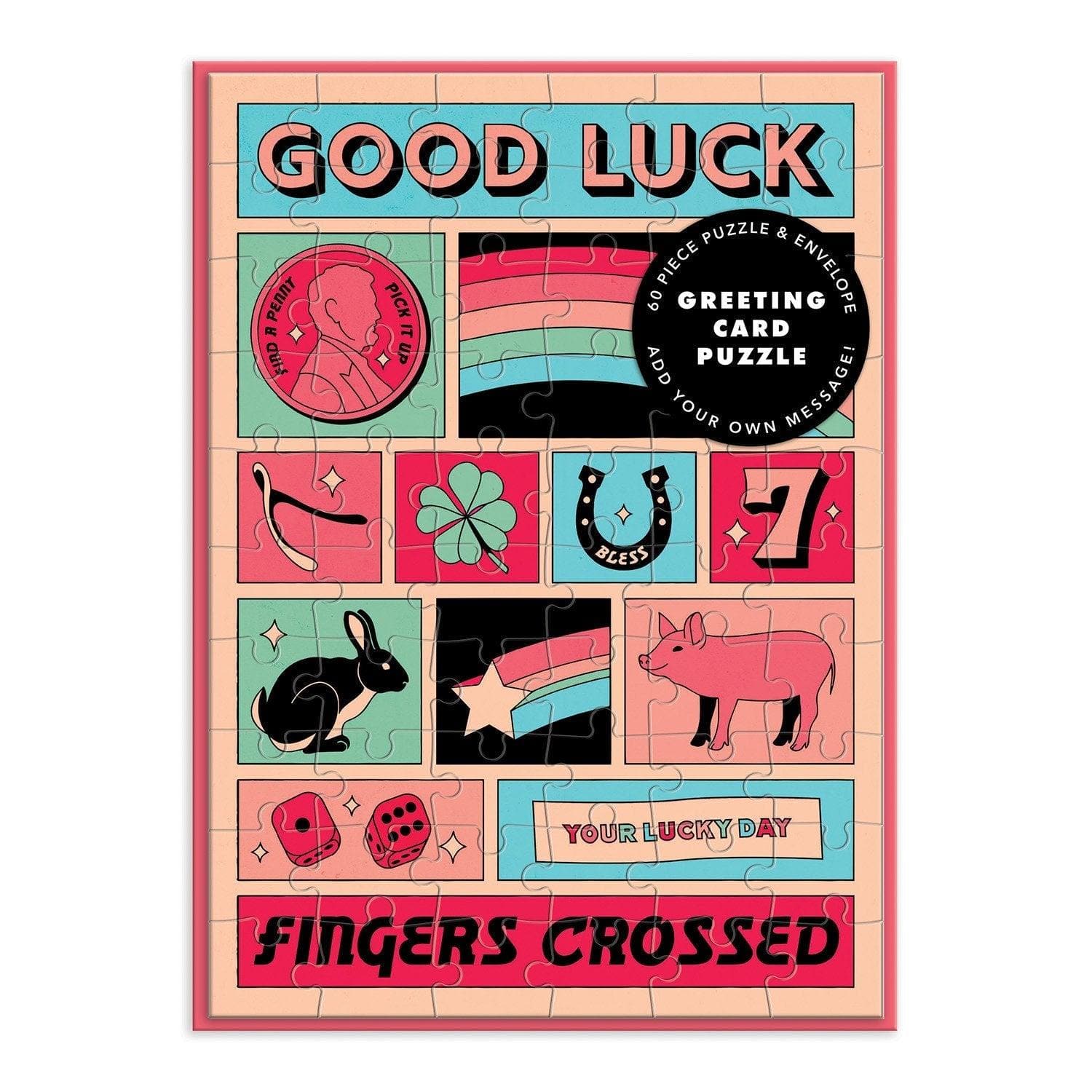 Good Luck Greeting Card Puzzle - MAIA HOMES