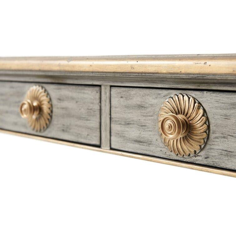 Gray English Epitome Wooden Console Table - MAIA HOMES
