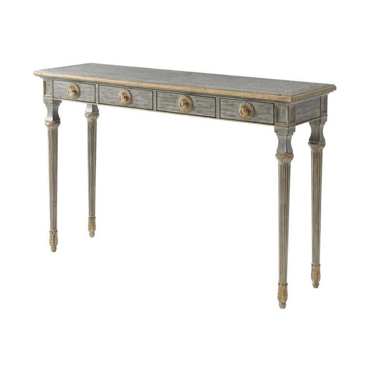 Gray English Epitome Wooden Console Table