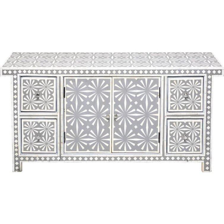 Gray Frankie Bone Inlay Sideboard