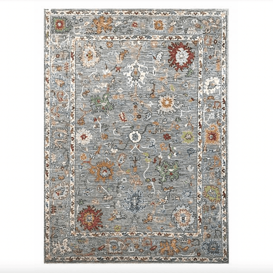 Gray in the Spring Hand Spun Wool Hand Knotted Area Rug - MAIA HOMES