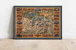 Great Lakes Map Print| Art History