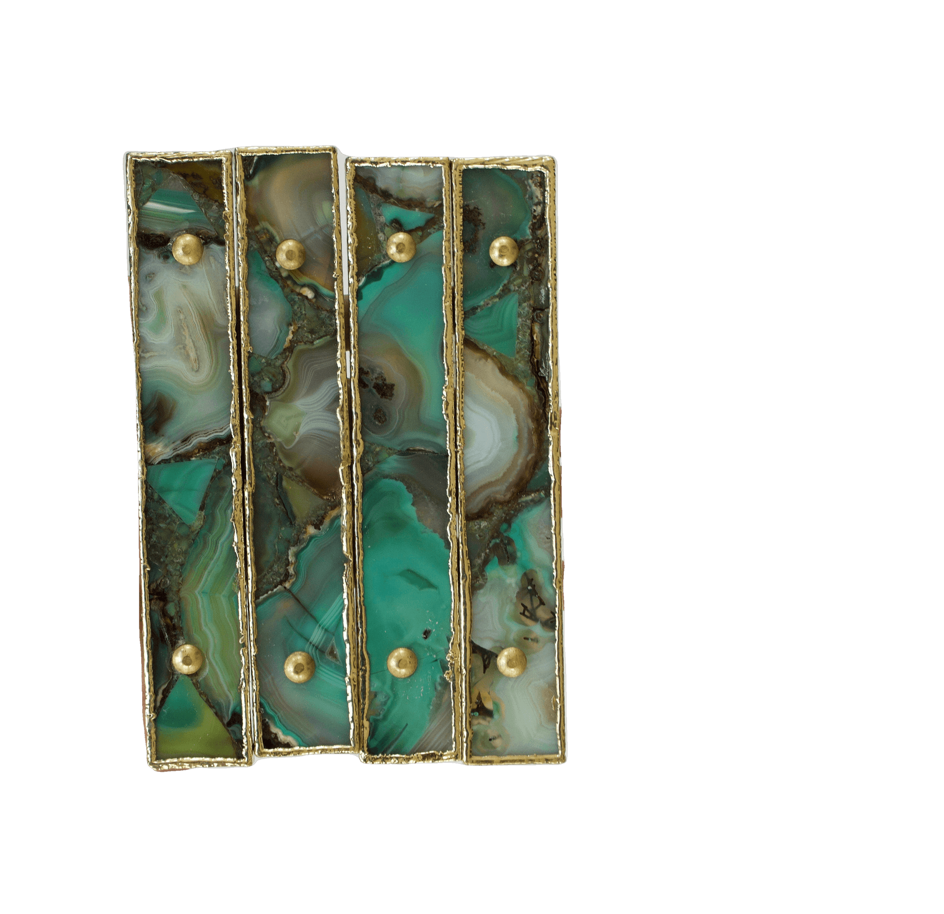 Green Agate Cabinet Door Pull Handle - Set of 4 - MAIA HOMES