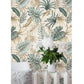 Green and Brown Palm Leaves Wallpaper - MAIA HOMES
