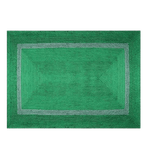 Green and Gray Braided Jute Area Rug