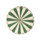 Green and White Beaded Scallop Round Placemats - MAIA HOMES